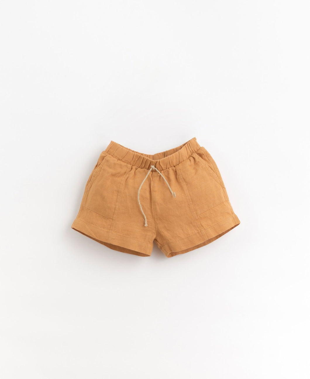 Pantalón corto lino marrón de Play Up